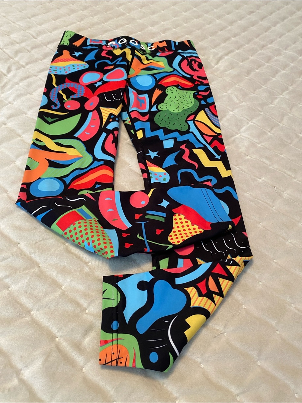 OOSC multy color workout pants ladies Size M